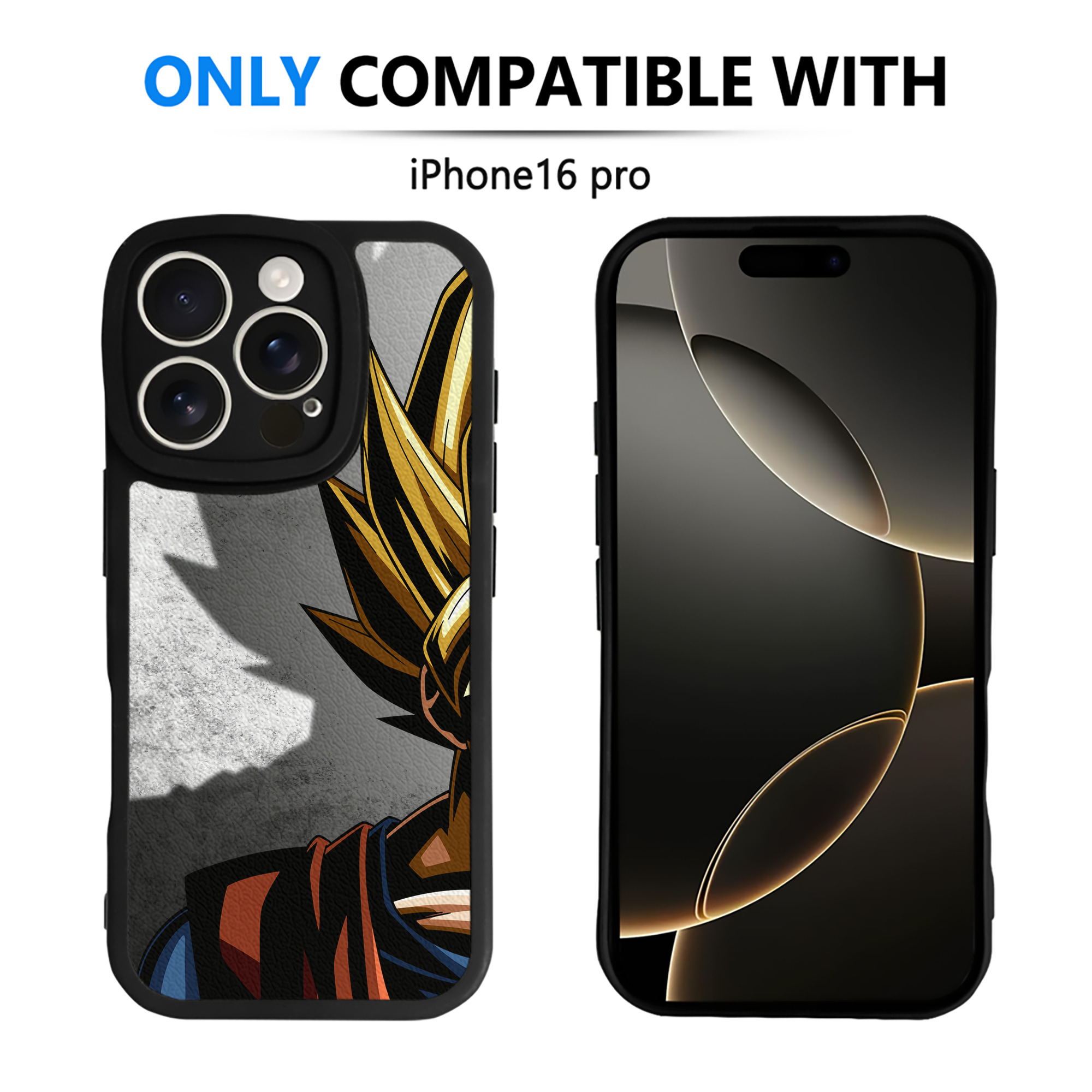 （画像用） ドラゴンボール DRAGON BALL 【iPhone 16シリーズ対応】シリコンスマホケース（レザー調） 材質：シリコン